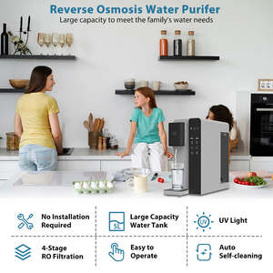Distributeur d'eau purifiée CT2 pour comptoir, système RO électrique de bureau pour eau froide et chaude domestique, osmose inverse, boîtier en plastique - Product Image 4