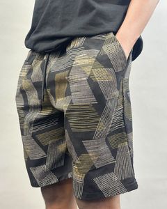 Shorts décontractés pour hommes style urbain été 100% polyester toile anti-UV séchage rapide respirant cordon de serrage taille mi-haute - Product Image 1