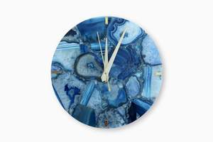 Horloge murale de style européen en pierre d'agate naturelle polie de haute qualité, faite à la main, taille personnalisée, best-seller pour la maison, l'hôtel, le restaurant - Product Image 6