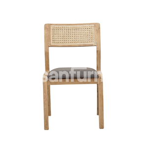 เก้าอี้รับประทานอาหารทำจากไม้หวายเก้าอี้ร้านอาหารที่สะดวกสบายมากสำหรับการผลิตเฟอร์นิเจอร์กลางแจ้งและในร่มในประเทศอินโดนีเซีย - Product Image 3