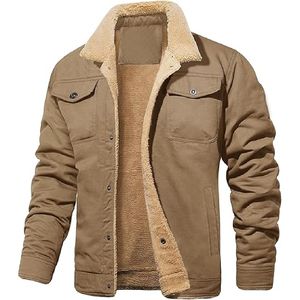 Nouvelle veste vintage en coton pour hommes, fermeture à glissière épaisse de style vintage pour veste d'hiver - Product Image 1