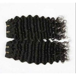 100 por ciento de cutícula virgen natural alineada a granel extensiones de cabello humano recto templo indio del Sur Color negro vendedor al por mayor - Product Image 1