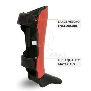 Espinilleras Deportivas de Cuero, Protección Profesional, Ligeras, Duraderas, Ajuste Cómodo para Entrenamiento de Fútbol, Prácticas y Partidos - Product Image 3