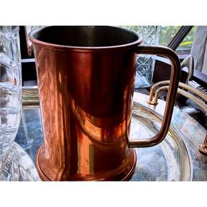 Mug à Moscow Mule en cuivre martelé |   Coupe à cocktail en cuivre massif |   Mug en cuivre de 16 oz pour bar et restaurant, ensemble de mugs en cuivre en gros - Product Image 2