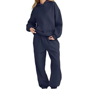 Vêtements de sport de couleur unie de marque privée Ensemble de survêtements pour femmes logo personnalisé Survêtements oversize pour femmes les plus vendus - Product Image 3