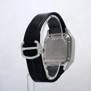 Nuevo Reloj de Acero Inoxidable para Hombre con Diamantes Redondos Cultivados en Laboratorio con Claridad VVS, Completamente Engastados, para Uso Diario y Fiestas de Alta Gama - Product Image 3