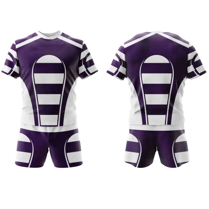 Grosir disesuaikan pria reversibel Mesh desain kaus Rugby dengan cetak sublimasi seragam Rugby untuk siswa