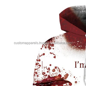 Sudadera con capucha de sublimación personalizada para hombres y mujeres 100% poliéster impreso nombre y número del equipo universitario Sudadera con capucha - Product Image 3