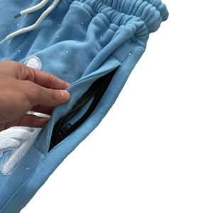 Pantalones y Pantalones Cargo Holgados de Algodón 100% Estilo Y2K para Hombre, con Pedrería, para Uso Urbano - Product Image 6