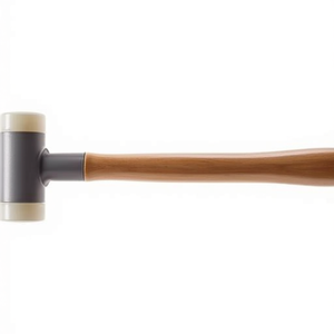Supercraft 300mm Soft-Faced Hammer with 20mm Head Diameter Hickory Recoil-Free Hard Nylon White HALDER Coat Stand Product - Product Image 3