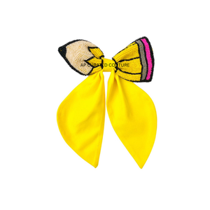 Vente en gros d'accessoires pour cheveux perlés personnalisés pour la rentrée scolaire, style doux, accessoires pour cheveux perlés pour femmes, look apaisant - Product Image 2