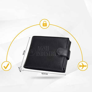 Factory Direct Sale <b>RFID</b> <b>Blocking</b> Short Length Multi Card Slots Leather for Men Casual Business Use High Quality Lightweight - Product Image 5