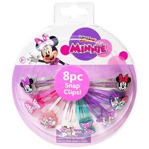 LISTO PARA EL SILLERO H.E.R. Accesorios Originales con Licencia de Minnie, Pinzas para el Cabello para Niñas, Pinzas de Presión, Paquete de 8, Multicolor, Edades 3+ - Product Image 1