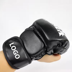Gants de combat MMA professionnels à vendre en gros, gants de grappling en cuir avec logo personnalisé, gants de boxe en matériau PU - Product Image 4