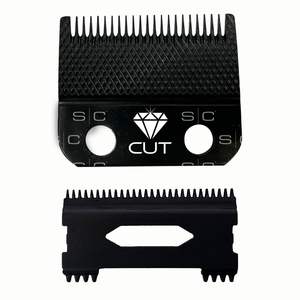 Kit de lames de coupe mobiles 2.0 de rechange, à coupe diamantée, pour tondeuse à cheveux, à dents peu profondes, en acier inoxydable, alimentation USB - Product Image 4