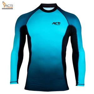 Ropa de entrenamiento Color sólido MMA Rash Guard Hecho en Pakistán MMA Rash Guard Venta caliente MMA Rash Guard - Product Image 1