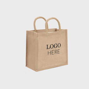 Sac fourre-tout moyen en jute naturel avec poignées en corde durables, motif léopard sérigraphié par transfert thermique, idéal pour la plage, l'usage quotidien, la publicité ou comme cadeau. - Product Image 3