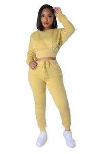 Women's Comfortable Gym Training Sports Jogger <b>Pants</b> and Long Sleeve Sweatshirt Set Printed Technics Hoodies & Sweatshirts - Product Image 5