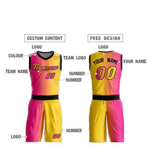 Venta al por mayor de diseño personalizado Retro sublimación Reversible cesta chalecos Kit conjunto camisa hombres uniforme de baloncesto - Product Image 3