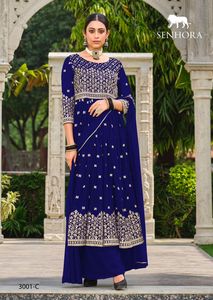 Georgette Kameez หนังเทียมหนักดีไซน์ล่าสุด - Product Image 4