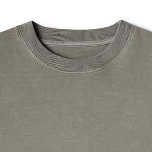 Sweat-shirt unisexe à col rond personnalisé 100% coton Sweat-shirt à col rond surdimensionné en molleton français Sweat-shirt uni Streetwear Hoodie de luxe - Product Image 6