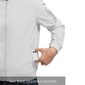 Venta al por mayor de diseñador de talla grande de los hombres de la chaqueta de bombardero Casual Plain Blank Golf ligero cortavientos chaqueta de bombardero para los hombres - Product Image 6