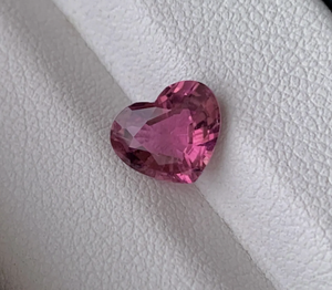 Turmalina de rubelita natural, suelta facetada piedra preciosa, corte de corazón, Color rojo para la fabricación de joyas, certificado IGI para collar de anillos - Product Image 4