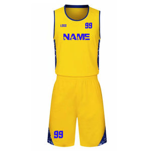 Uniformes vierges personnalisables de basket-ball costumes d'entraînement d'équipe maillots respirants uniformes de basket-ball réversibles uniforme de Laker - Product Image 5