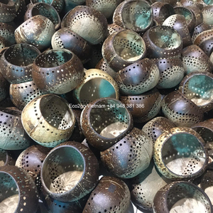 ¡Caliente 2025! Gran oferta de portavelas de cáscara de coco/portavelas con tamaño y logotipo personalizados hechos en Vietnam - Product Image 6