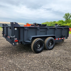 Nâng cấp Trò chơi kéo của bạn với Trailer đổ thủy lực 7'x14 'wd hoss màu đen mờ - Product Image 4