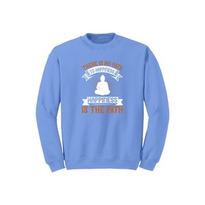 Sweat-shirt en mélange de coton avec des thèmes de bouddha imprimés Style décontracté 12 options de couleur 260-280 Placement de conception personnalisable GSM lourd - Product Image 5