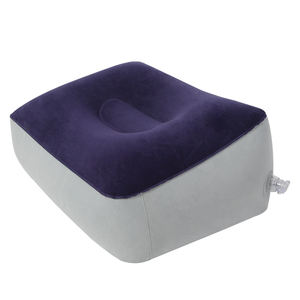 यात्रा inflatable फुटरेस्ट (1,2,3 लेयर) पोर्टेबल स्क्वायर लेग आराम, छोटे, आरामदायक फ्लक्स फिनिश, बैग में फिट बैठता है। - Product Image 3