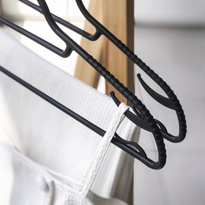 SB Tech Plastic Clothing Organizer Hanger Non-Slip Space Saving Wardrobe Storage Holder Minimalist Design <b>Hook</b> Type - Product Image 3