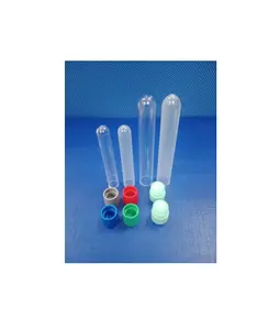 Vietnam Supplier 12x75mm 13x100mm 16x100mm 13x75mm Transparent Laboratory Clear Plastic Test Tubes Vials With Color Cap .
