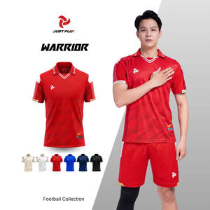 Nueva camiseta de fútbol de alta calidad para hombre, ropa de fútbol, uniforme de equipo, etiquetas personalizadas bordadas, chándal Original Warrior JP - Product Image 2