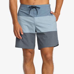 Shorts de bain confortables pour hommes, séchage rapide, tissu extensible en polyester et élasthanne, respirant, cordon de serrage pour la plage, les sports, la remise en forme, le surf - Product Image 3