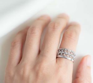 925 Sterling <b>Silver</b> moissanite Beautiful Diamond ring & Moissanite White Engagement diamond ring <b>Jewellery</b> Gift Her - Product Image 4