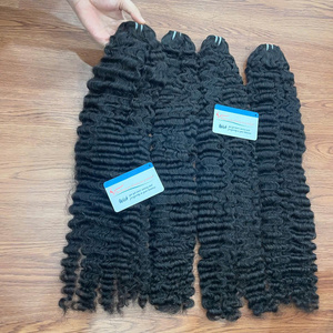 Vente de cheveux humains vietnamiens vierges bruts extensions de cheveux birmans bouclés trame de cheveux faisceaux bouclés birmans trame - Product Image 6