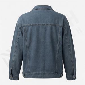 Premium Customized Color Denim Jacket Women Size Long Bike <b>Coat</b> Button Winter Raw Suppliers Washed Technics Fashion Trendy - Product Image 2