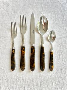 Spoon Fork Metal Cutlery <b>Mirrored</b> Steel Home Dining <b>Tabletop</b> Dining Handcrafted Cutlery Sets for Hotel & Restaurants On Sale - Product Image 1