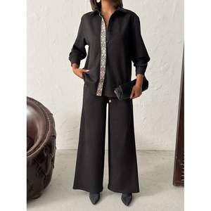 Pantalones de Gamuza para Buceo Topshow para Mujer con Detalle a Rayas - Product Image 3