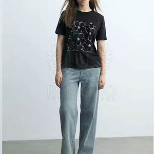 Camiseta de Manga Corta Informal de Verano para Mujer, 100% Algodón, Secado Rápido y Transpirable - Product Image 4