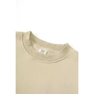 Sweat-shirt brodé 100% coton de luxe pour hommes sweat à capuche tricoté lourd surdimensionné avec col épais vêtements de rue personnalisables - Product Image 2