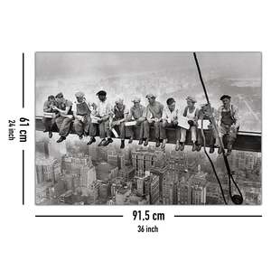 Modern New York <b>Poster</b>-'Eating Above Manhattan' for Wall Decor Made From Paper - Product Image 5