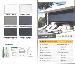 <span class=keywords><strong>Garraf</strong></span> Exterior Zip Track Zipscreen Parasol Exterior Ventana Sombra Toldo Roll Up Sun Shade Pantallas al aire libre para Patio - Product Image 2