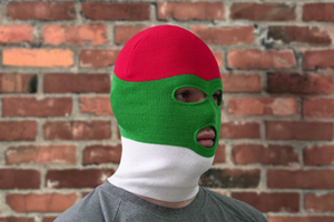 Gorros de invierno estilo Y2K bloque de Color personalizado pasamontañas acrílico cara completa protección contra el frío sombreros de invierno multicolores - Product Image 3