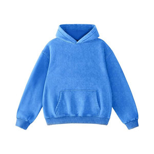 Sudaderas con Capucha de Talla Grande con Lavado Ácido, Logotipo Personalizado, 100% Algodón, Invierno, Hombre, Alta Calidad, Más Vendidas - Product Image 1