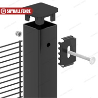 Valla de malla de acero 358 con característica antiescalada, diseño inspirado en la naturaleza, servicio de modelado 3D para cercas de seguridad, celosías y puertas.