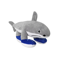 TJLMCORP Peluches italiennes Brainrot de 13,8 pouces de hauteur, animaux en peluche requin Tralalero Tralala mignons