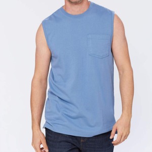 2025 nueva ropa de moda de alta calidad, Camiseta clásica personalizada sin mangas para hombre, camiseta muscular de algodón suave, camiseta sin mangas para hombre - Product Image 4